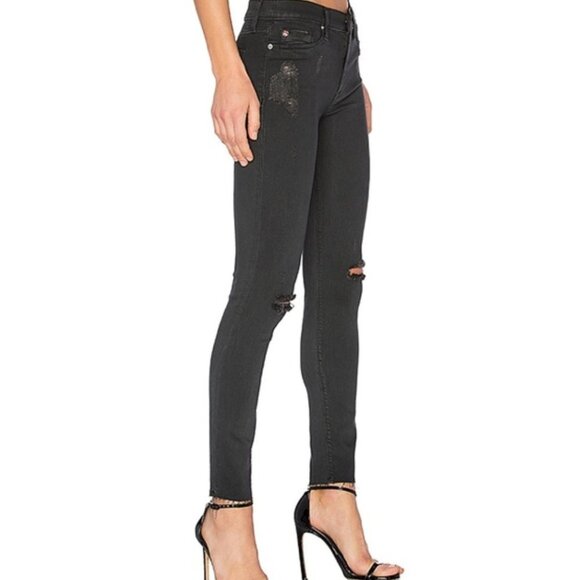 Nico Mid Rise Skinny in Blackened Charcoal Jeans Size 26 - Picture 2 of 2